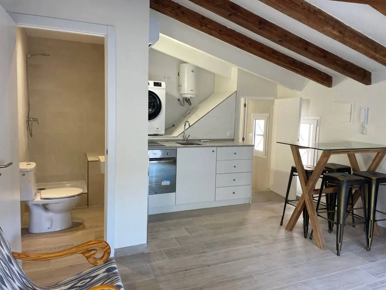 Kitchen of Houses for rent in Sa Pobla  with Air Conditioner, Terrace and Furnished
