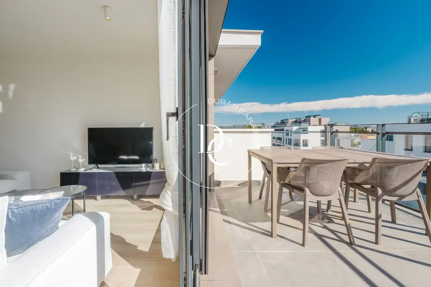 Terrasse von Maisonette zur Miete in Vilanova i la Geltrú mit Klimaanlage, Heizung und Terrasse