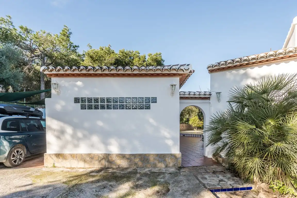 Vista exterior de Casa o chalet en venta en Jávea / Xàbia con Aire acondicionado, Jardín privado y Terraza