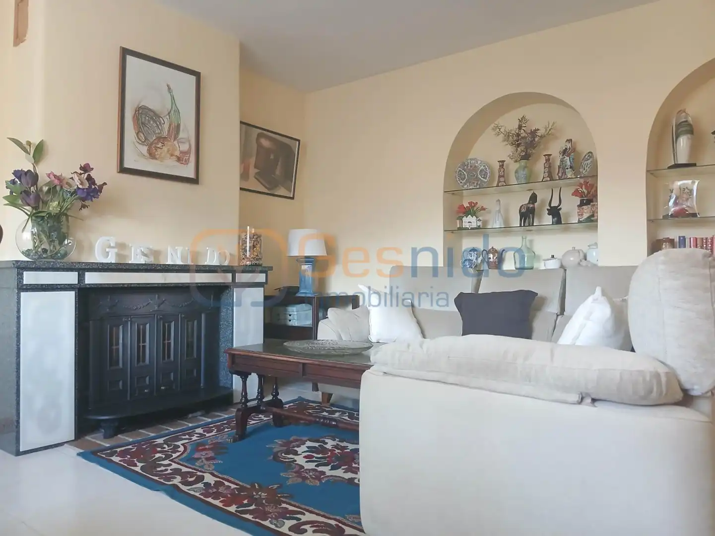 Sala de estar de Casa o chalet en venta en Aldealengua de Pedraza con Calefacción, Parquet y Terraza