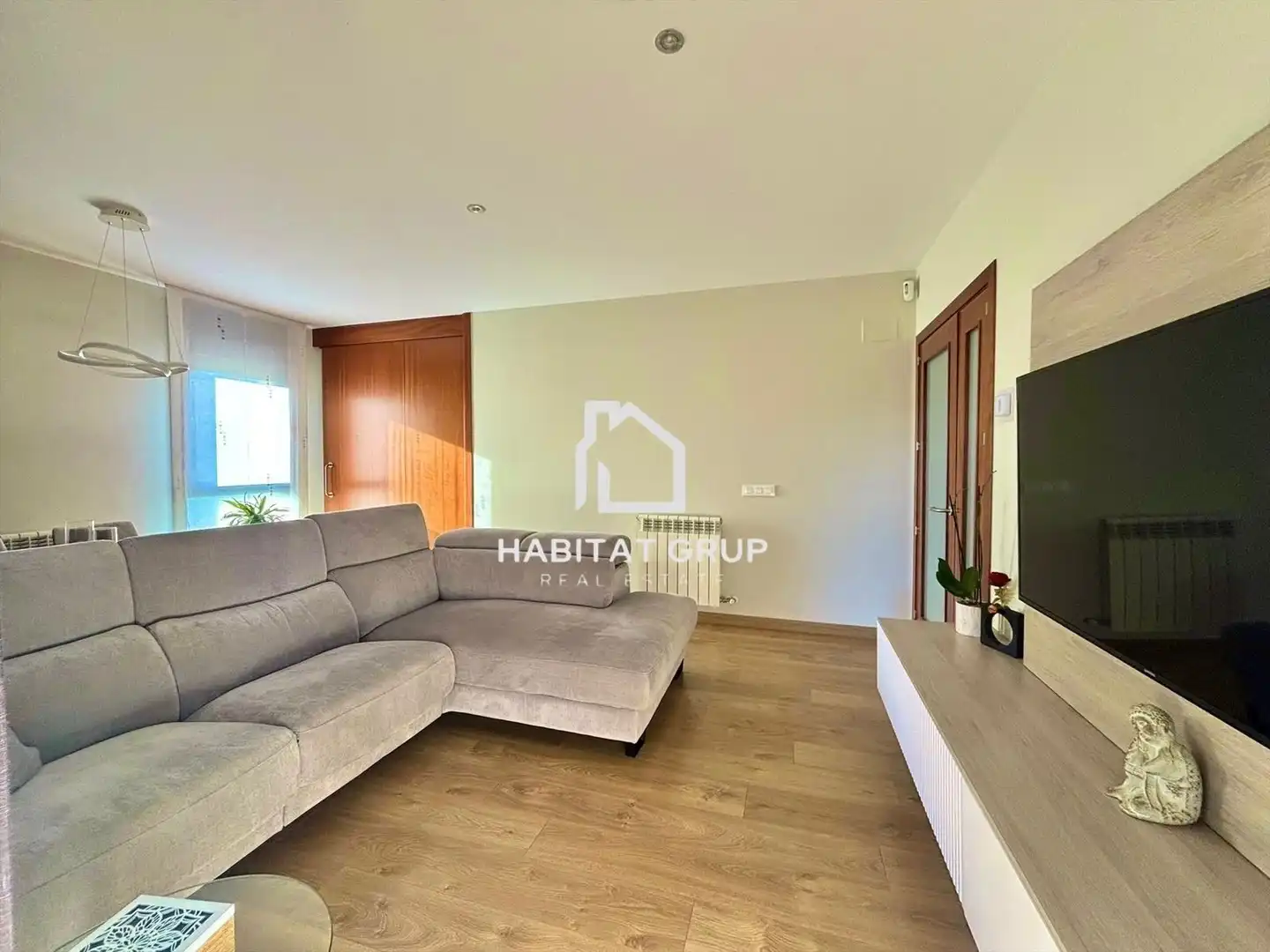 Living room of Flat for sale in Riudellots de la Selva  with Air Conditioner, Heating and Private garden