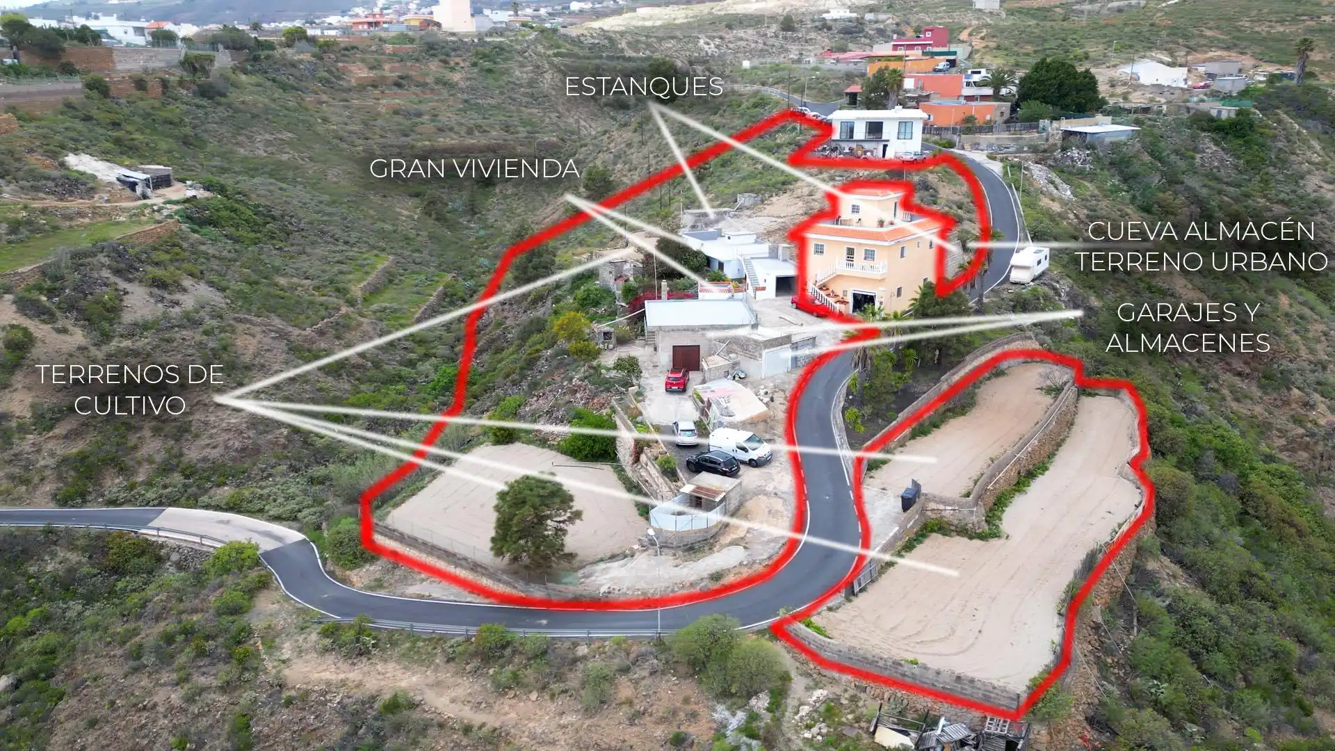 Exterior view of Country homes for sale in Granadilla de Abona  with Terrace and Furnished