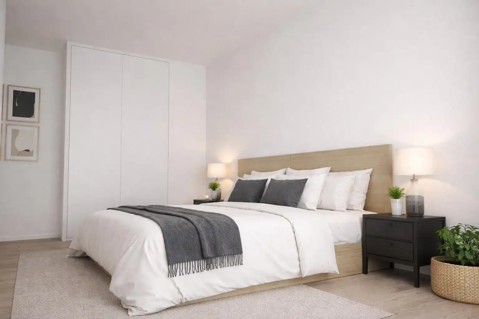 Schlafzimmer von Wohnung zum Verkauf in Donostia - San Sebastián  mit Klimaanlage, Heizung und Privatgarten