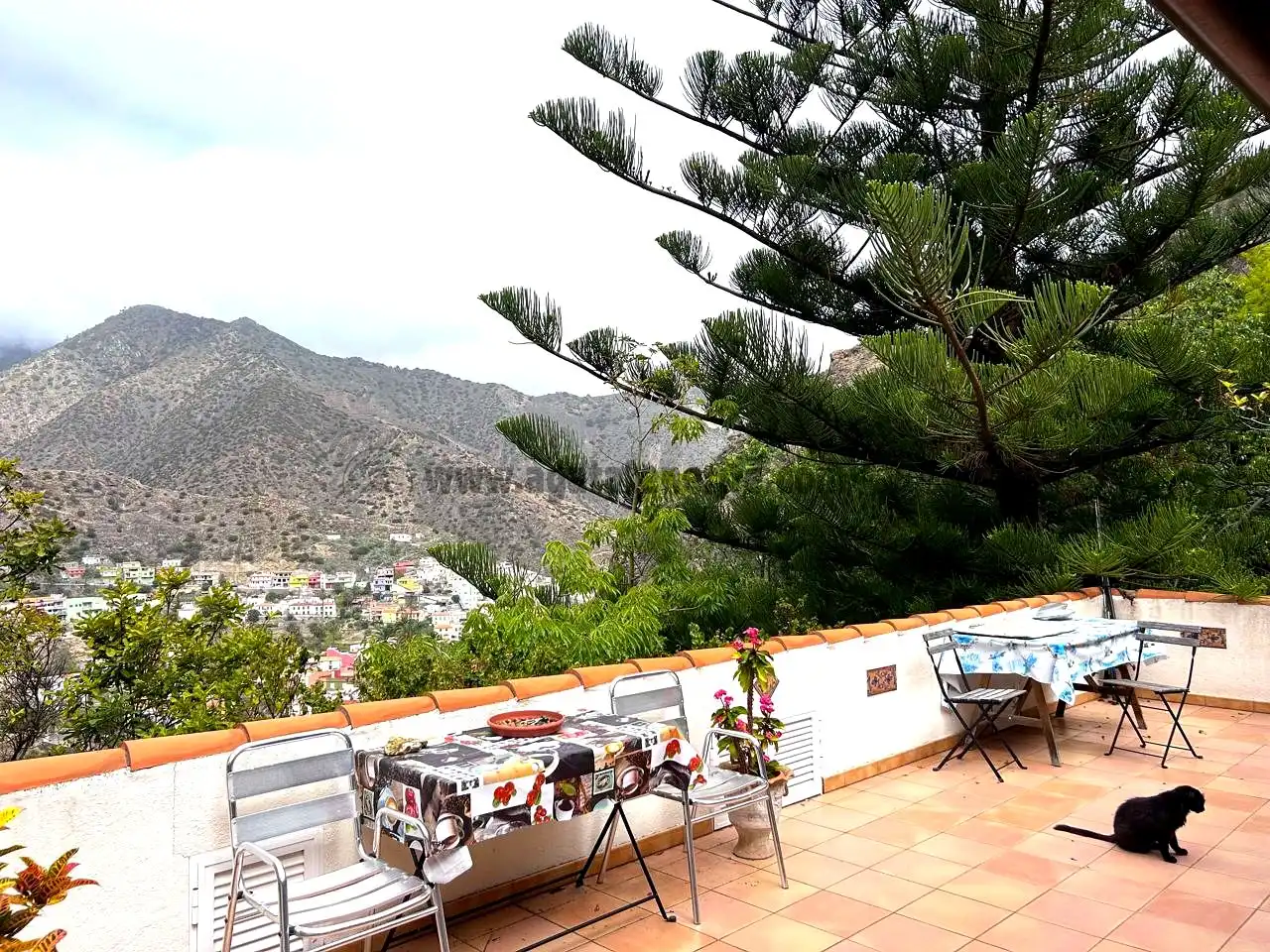 Terraza de Finca rústica en venta en Vallehermoso con Aire acondicionado, Calefacción y Jardín privado