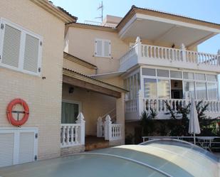 Exterior view of House or chalet for sale in Tavernes de la Valldigna  with Air Conditioner, Terrace and Swimming Pool