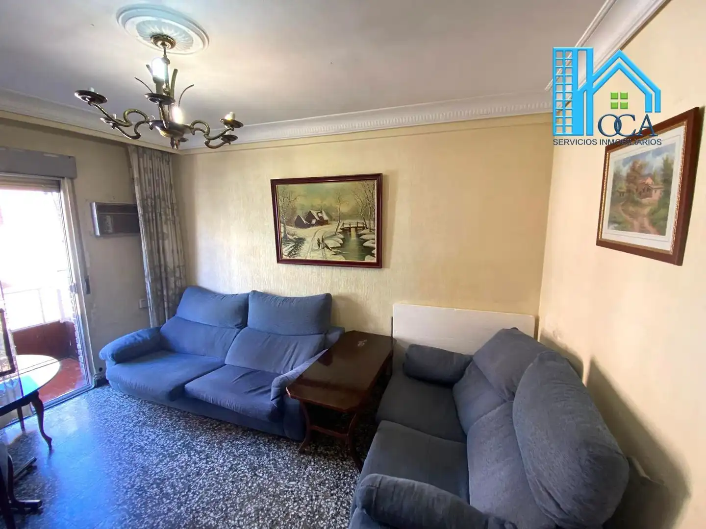 Living room of Flat for sale in Madrid  with Air Conditioner and Terrace