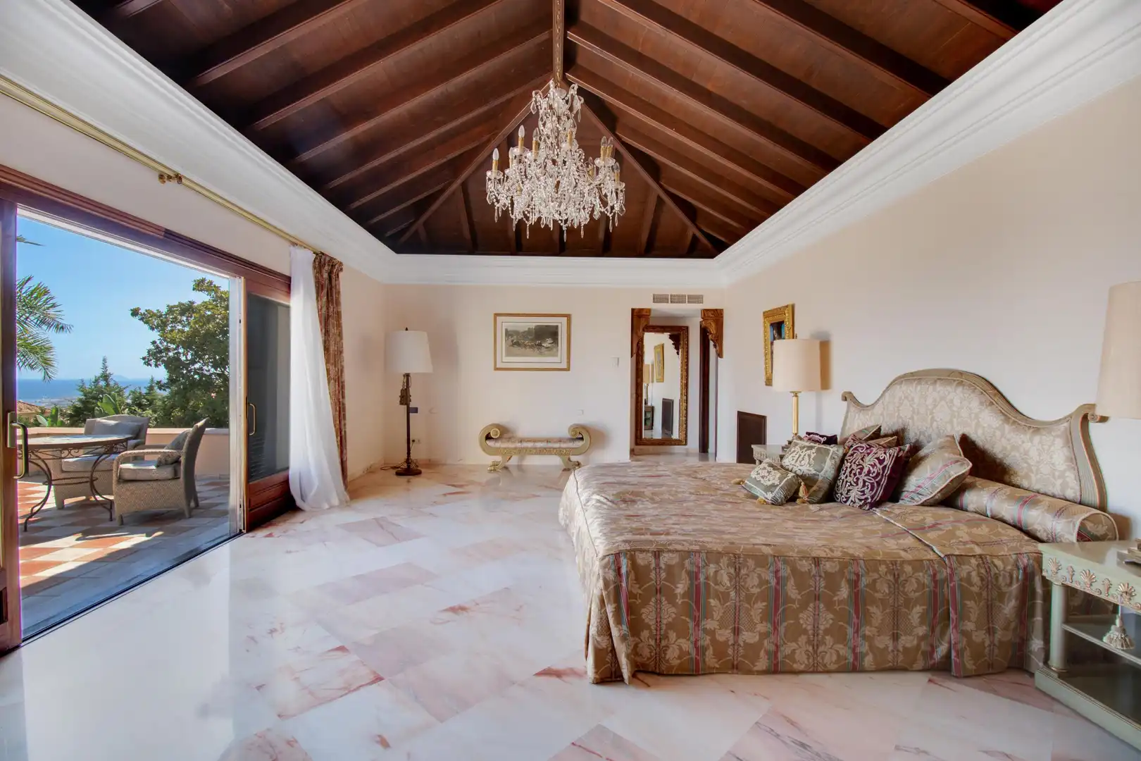 Bedroom of Houses for rent in Marbella  with Private garden, Terrace and Swimming Pool