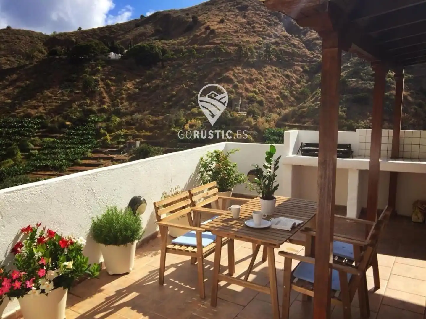 Terrace of Detached homes for sale in Hermigua  with Furnished