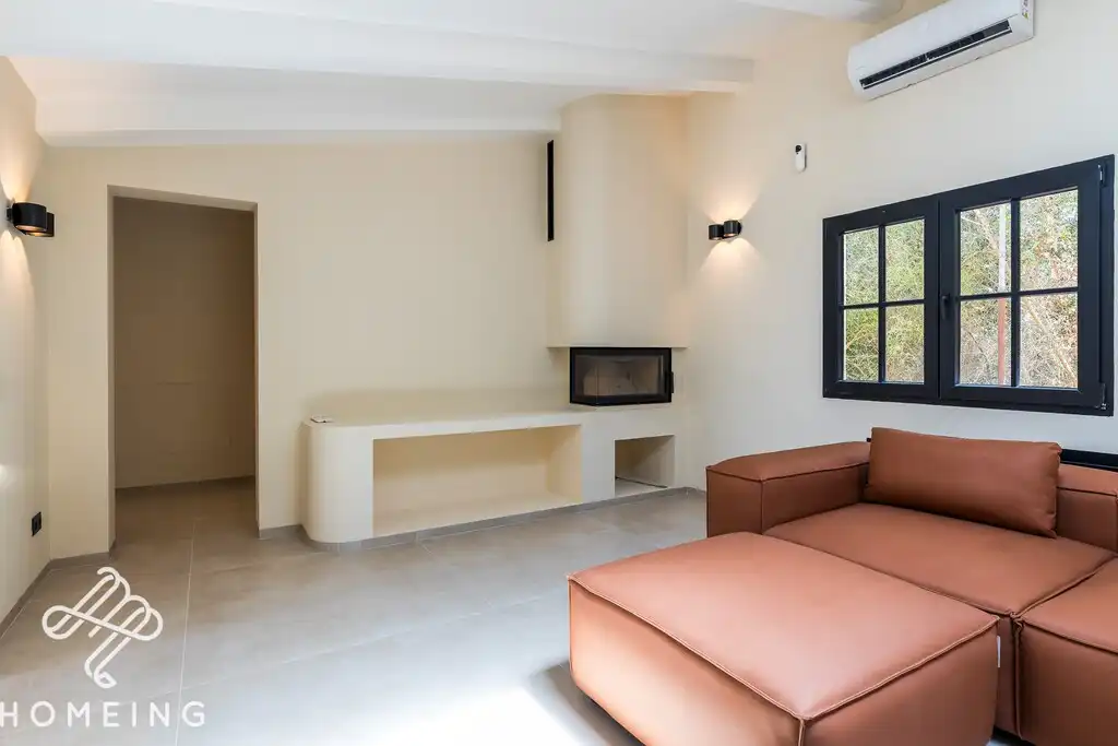 Living room of Country homes for rent in Llucmajor  with Air Conditioner, Private garden and Swimming Pool