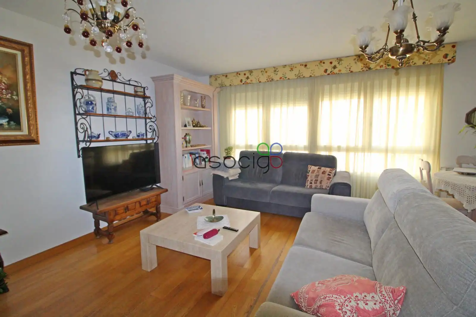 Sala de estar de Piso en venta en Guadalajara con Calefacción y Terraza