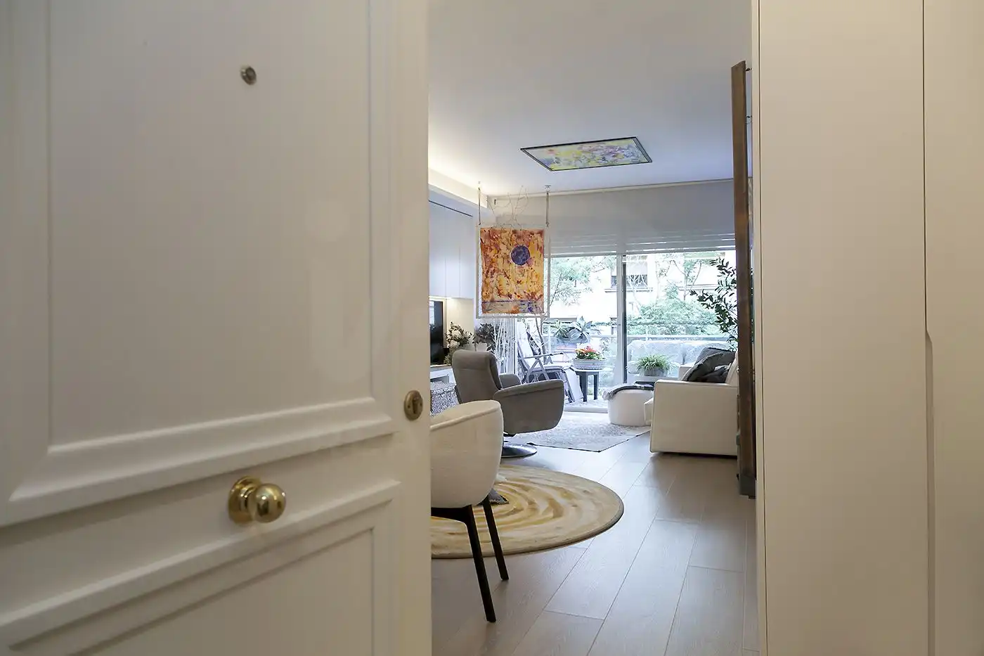Sala de estar de Estudio en venta en Barcelona con Aire acondicionado y Calefacción