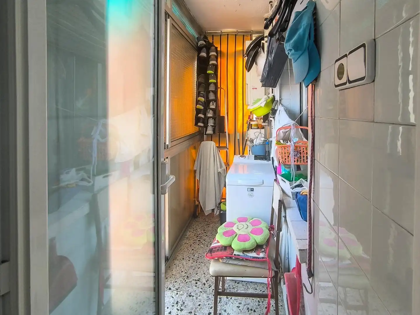 Balcony of Flat for sale in Terrassa  with Air Conditioner and Heating