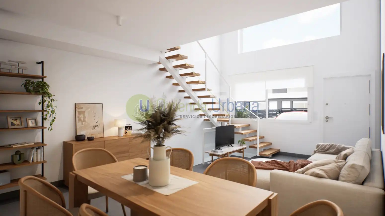 Wohnzimmer von Wohnung zum Verkauf in Santa Pola mit Heizung, Privatgarten und Terrasse