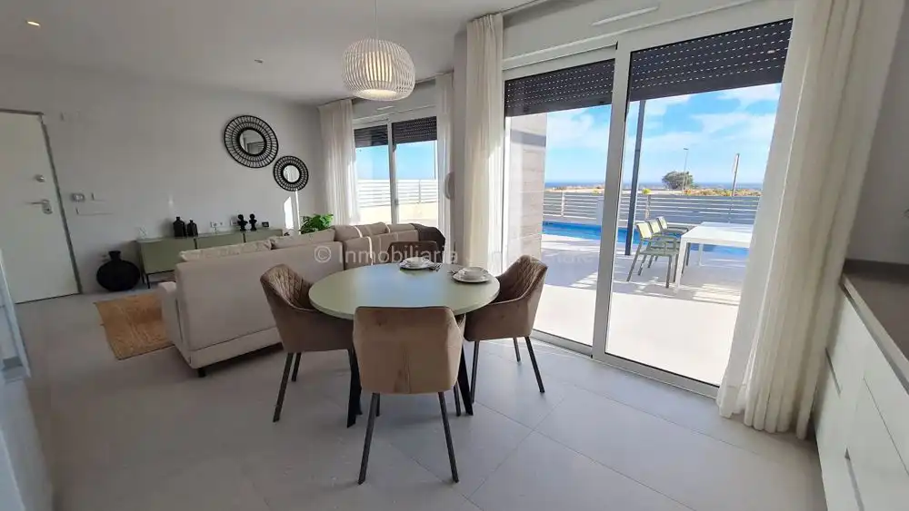 Comedor de Casa o chalet en venta en Mutxamel con Aire acondicionado, Jardín privado y Terraza