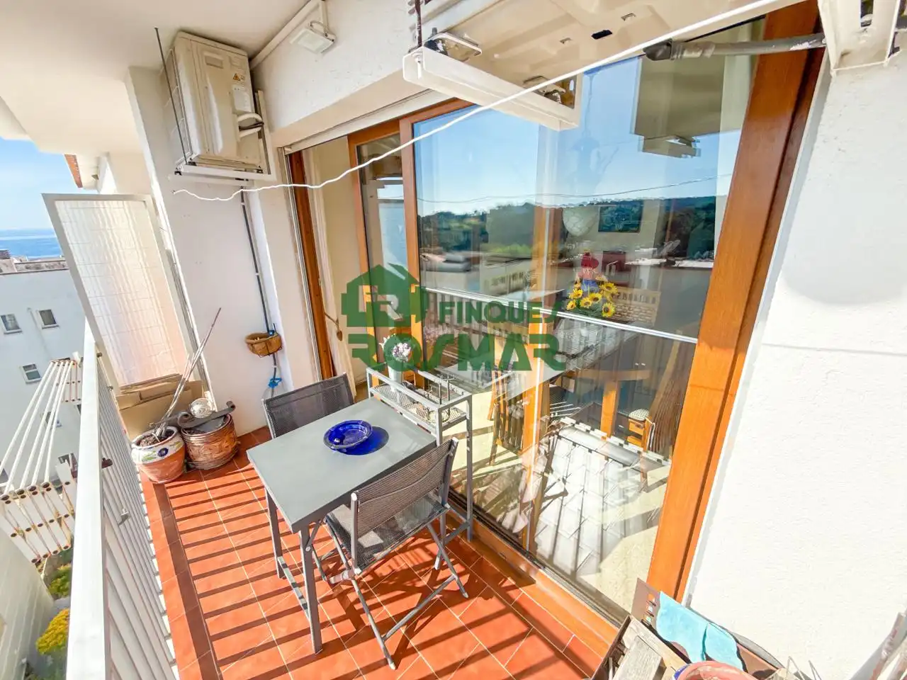 Terrasse von Wohnung zum Verkauf in Lloret de Mar mit Klimaanlage, Heizung und Terrasse