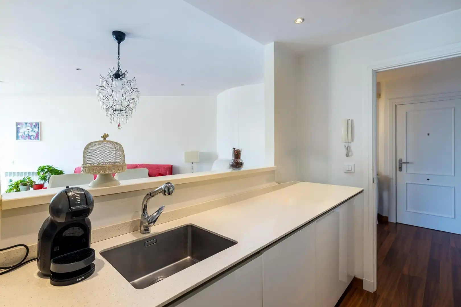 Küche von Wohnung zum Verkauf in  Palma de Mallorca mit Klimaanlage, Heizung und Parkett