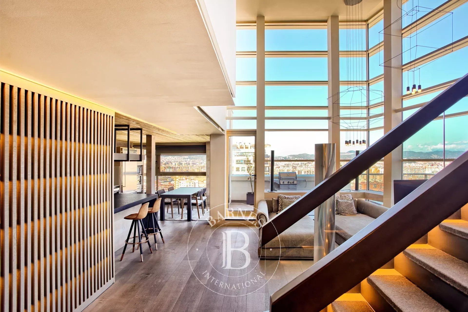 Living room of Attic for sale in  Barcelona Capital  with Air Conditioner, Heating and Terrace