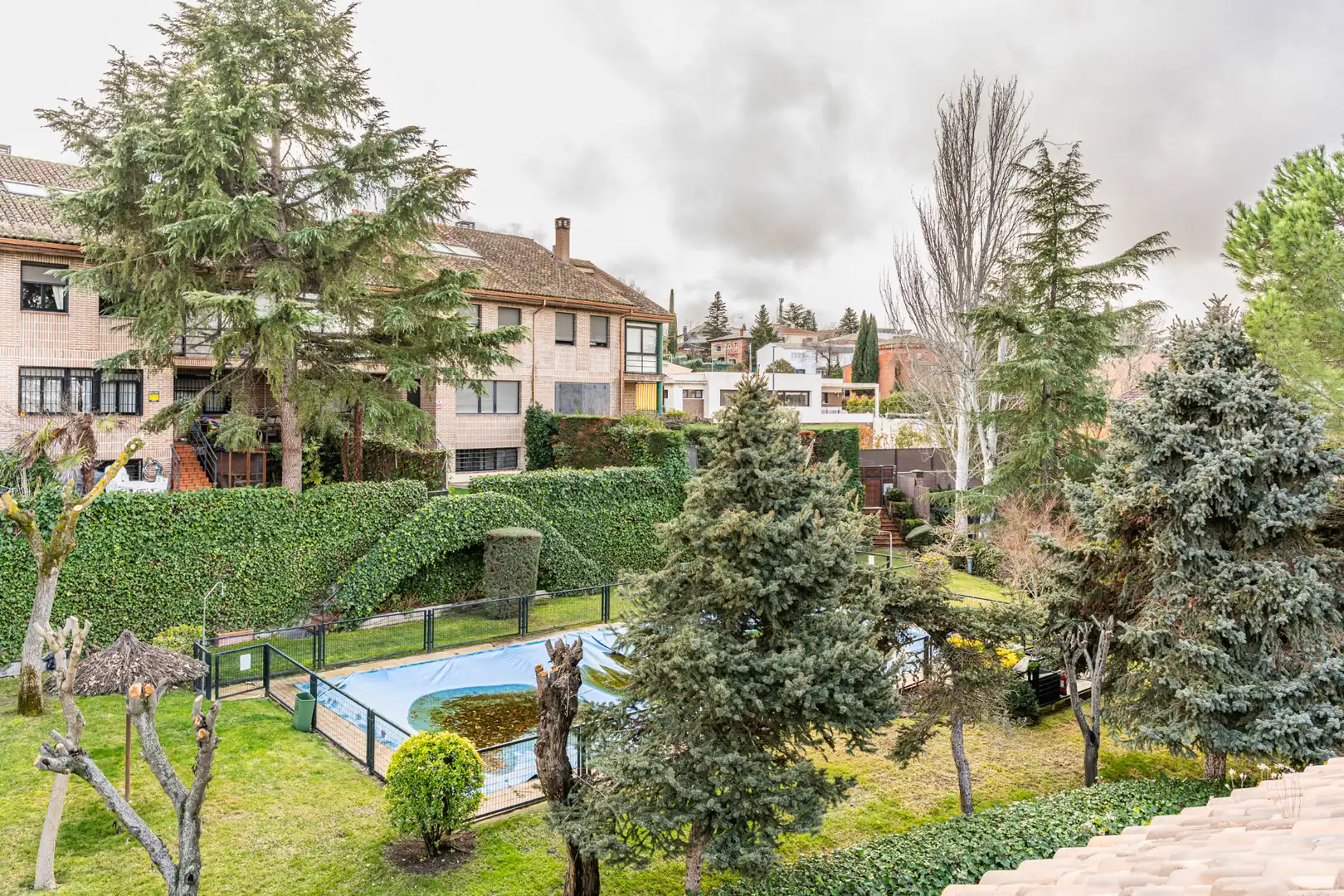 Garden of Detached homes for sale in Las Rozas de Madrid  with Air Conditioner, Heating and Private garden