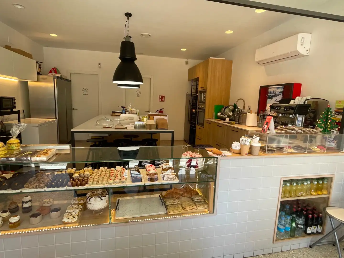 Cocina de Local en traspaso en Barcelona con Aire acondicionado y Amueblado