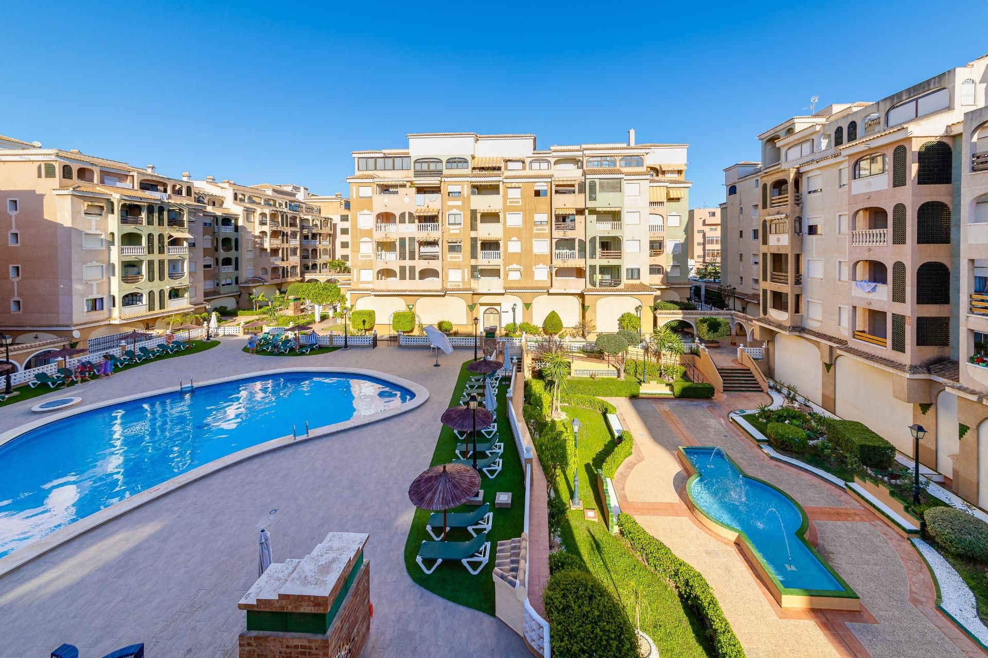 Swimming pool of Flat for sale in Torrevieja  with Furnished