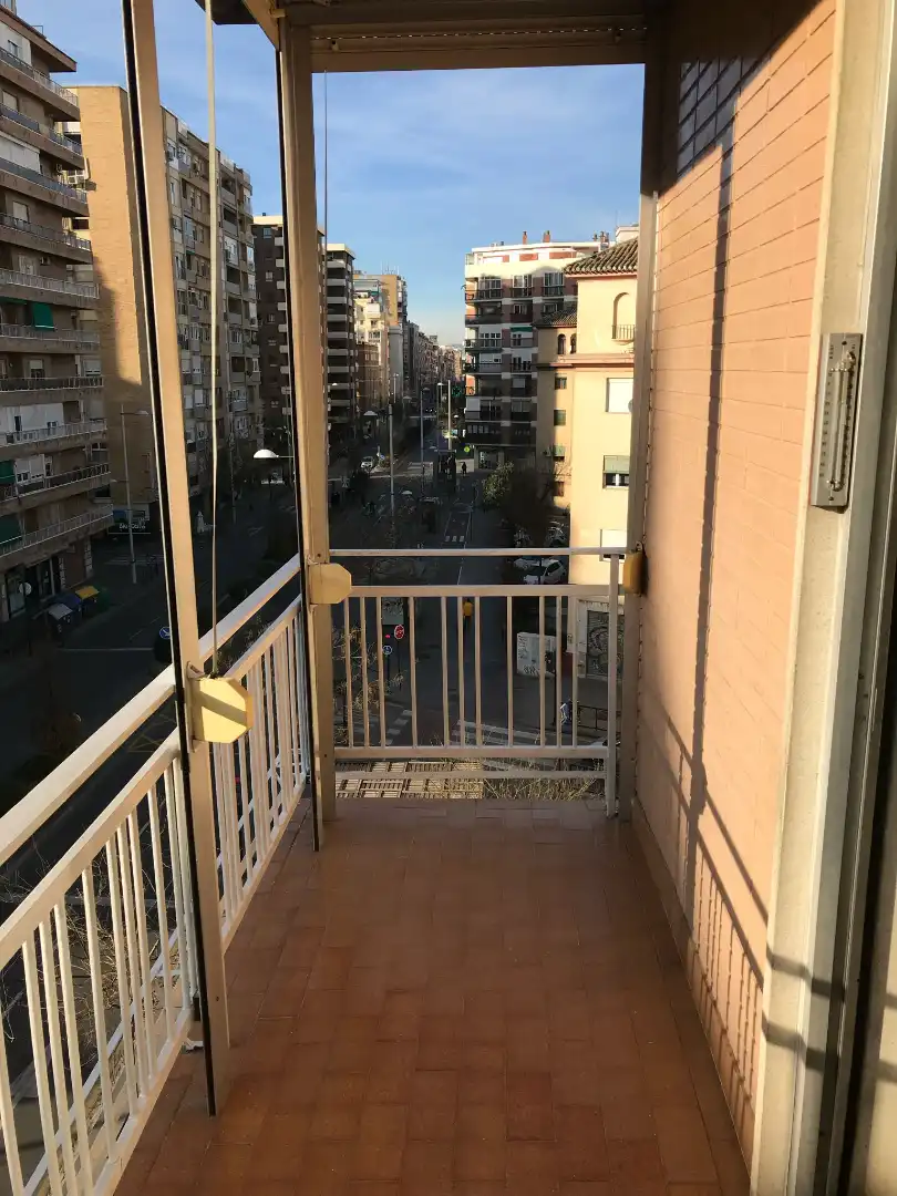 Balcony of Flat for rent in Granada  with Terrace, Furnished and Microwave