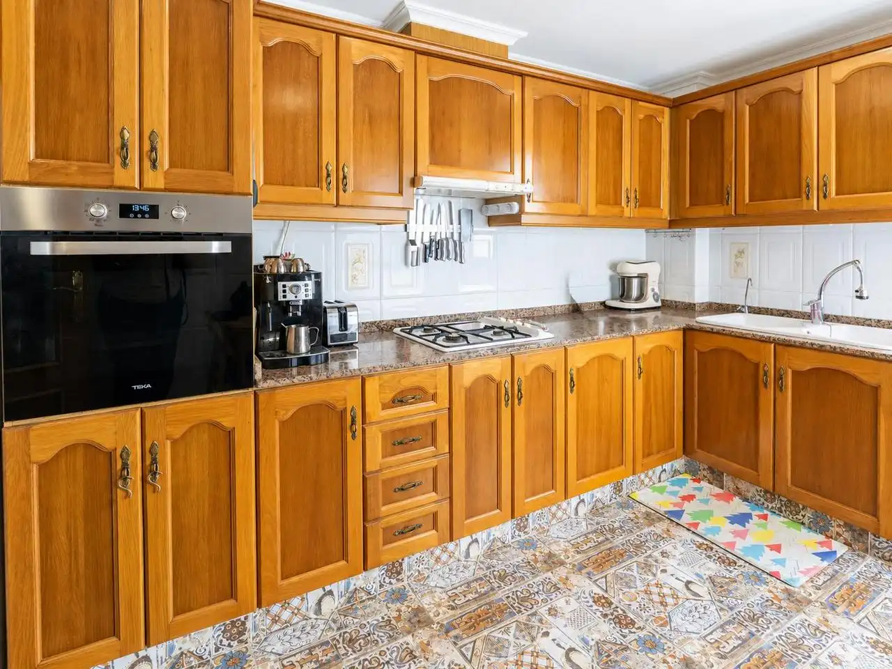 Kitchen of Flat for sale in Santa Pola  with Air Conditioner, Terrace and Furnished