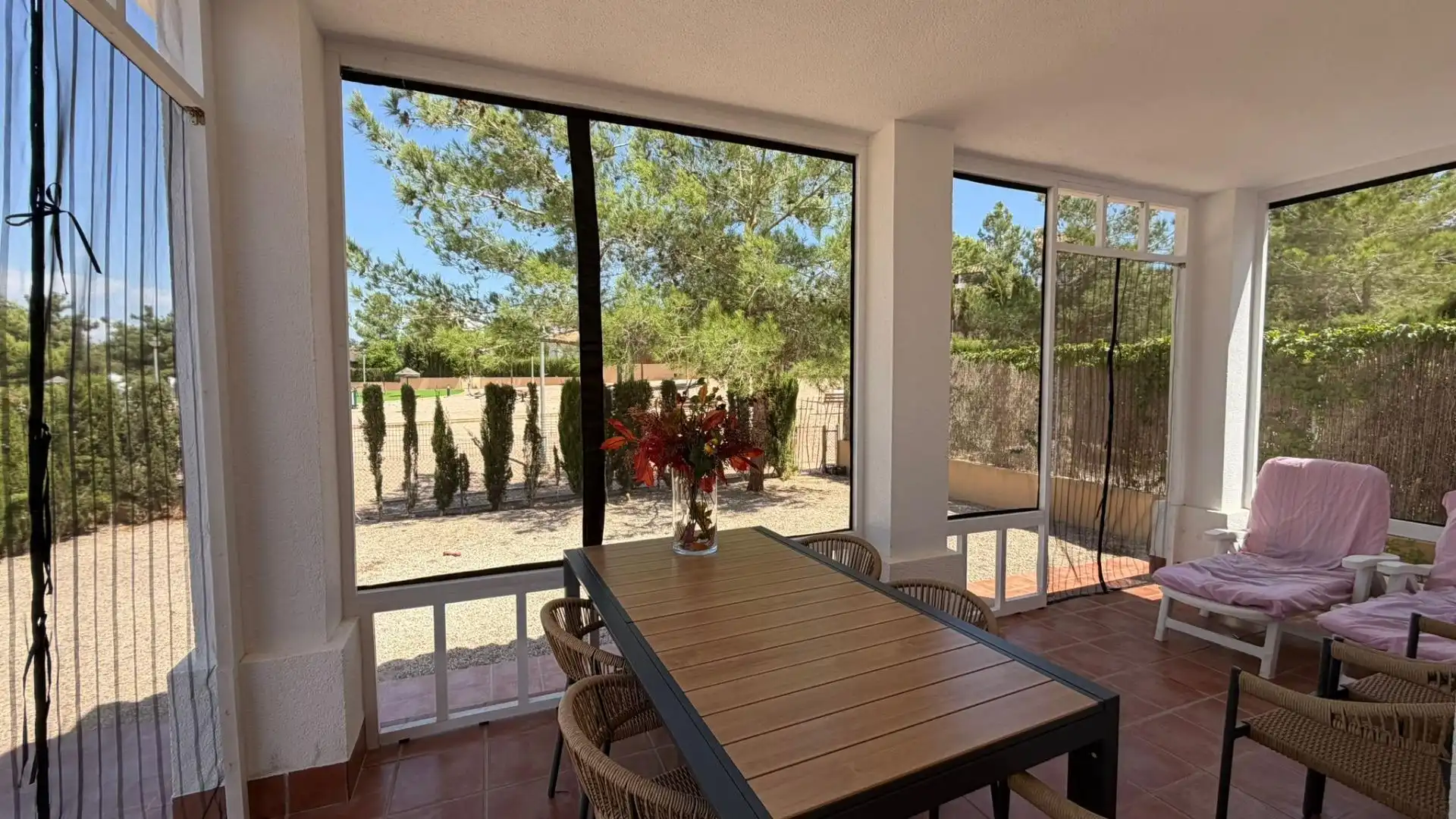 Terraza de Casa o chalet en venta en Fuente Álamo de Murcia con Piscina comunitaria