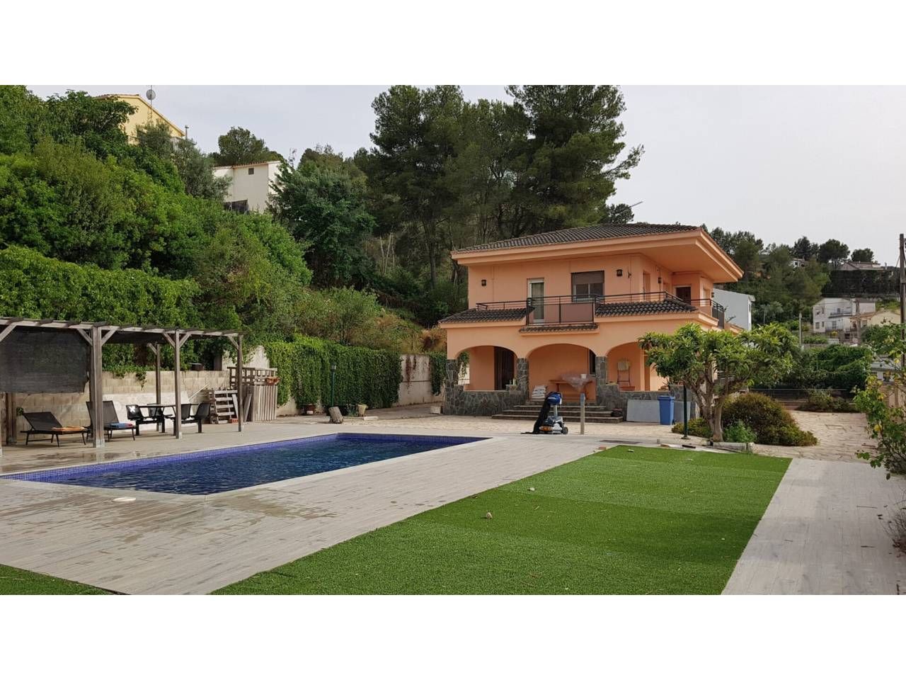 Exterior view of House or chalet for sale in Subirats  with Air Conditioner, Heating and Private garden