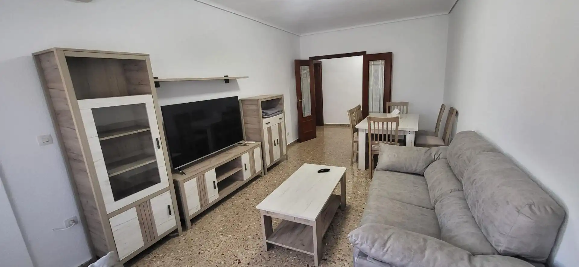 Living room of Flat for rent in Albacete  with Air Conditioner, Heating and Furnished