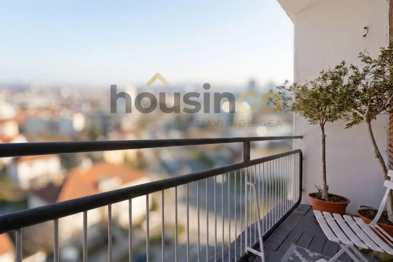 Terraza de Piso de alquiler en Madrid con Aire acondicionado, Calefacción y Parquet