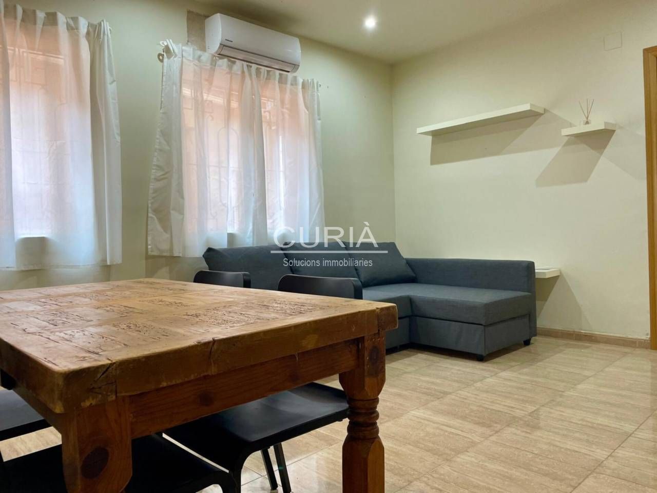 Living room of Apartment to rent in  Lleida Capital  with Air Conditioner, Heating and Terrace