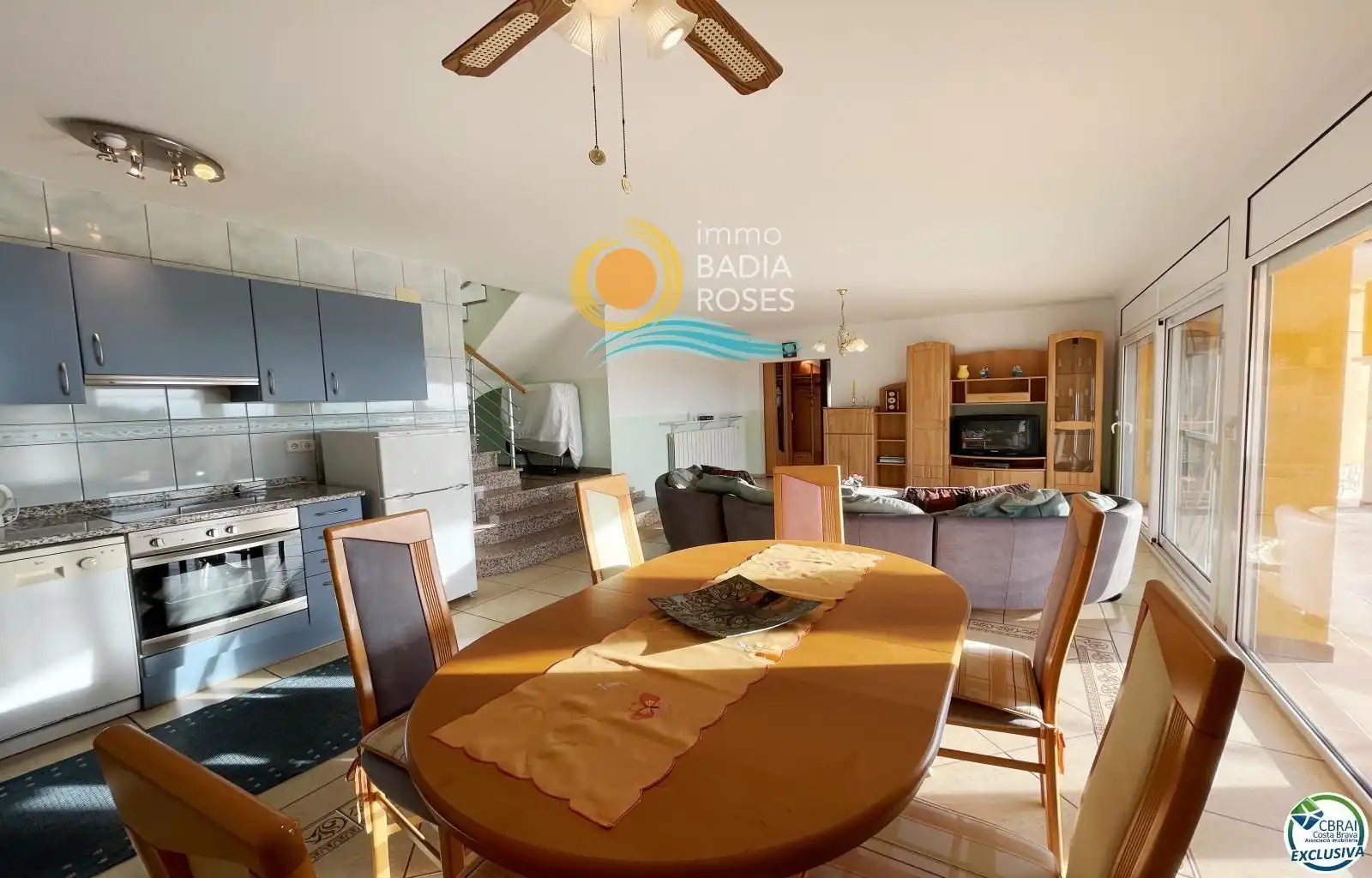 Dining room of Houses for sale in Roses  with Terrace, Storage room and Swimming Pool