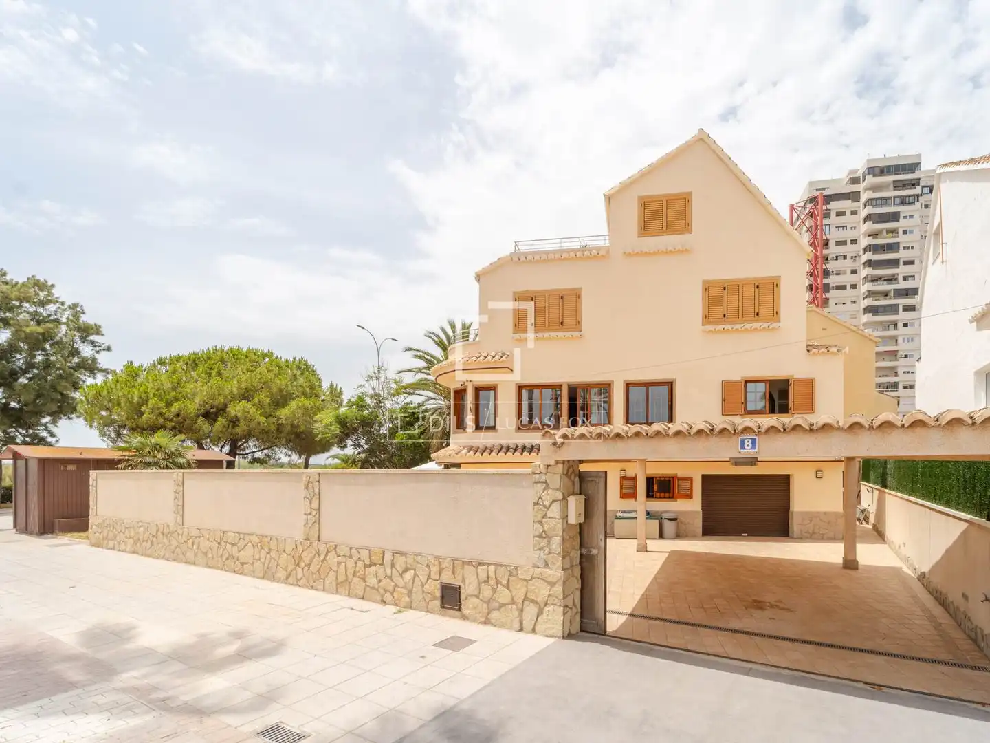 Vista exterior de Casa o xalet de lloguer en La Pobla de Farnals amb Aire condicionat, Calefacció i Terrassa