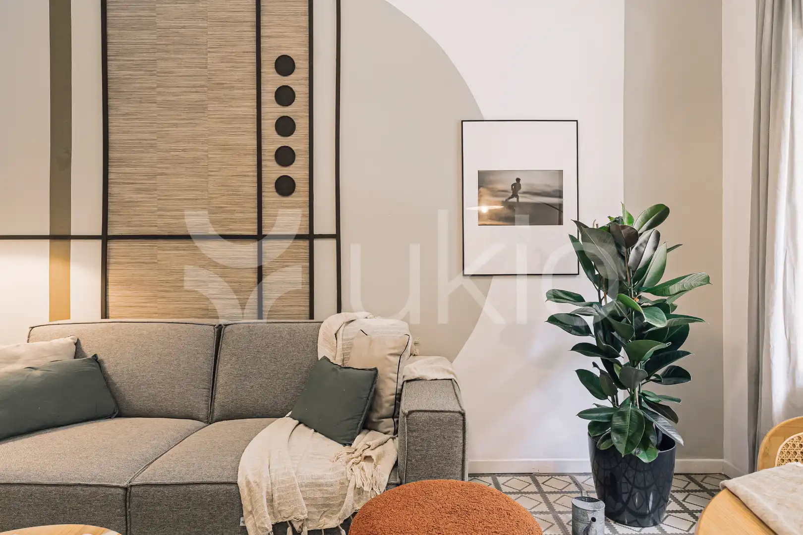 Wohnzimmer von Wohnungen zur Miete in Barcelona mit Heizung, Möbliert und Ofen