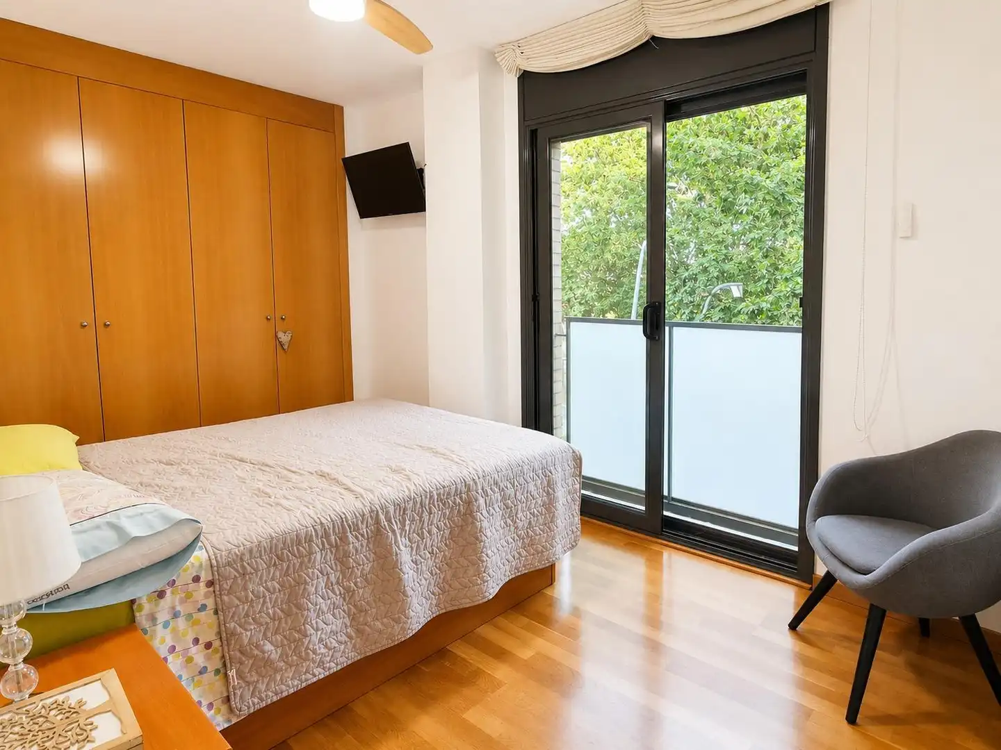 Bedroom of Flat for sale in Sentmenat  with Air Conditioner, Heating and Parquet flooring