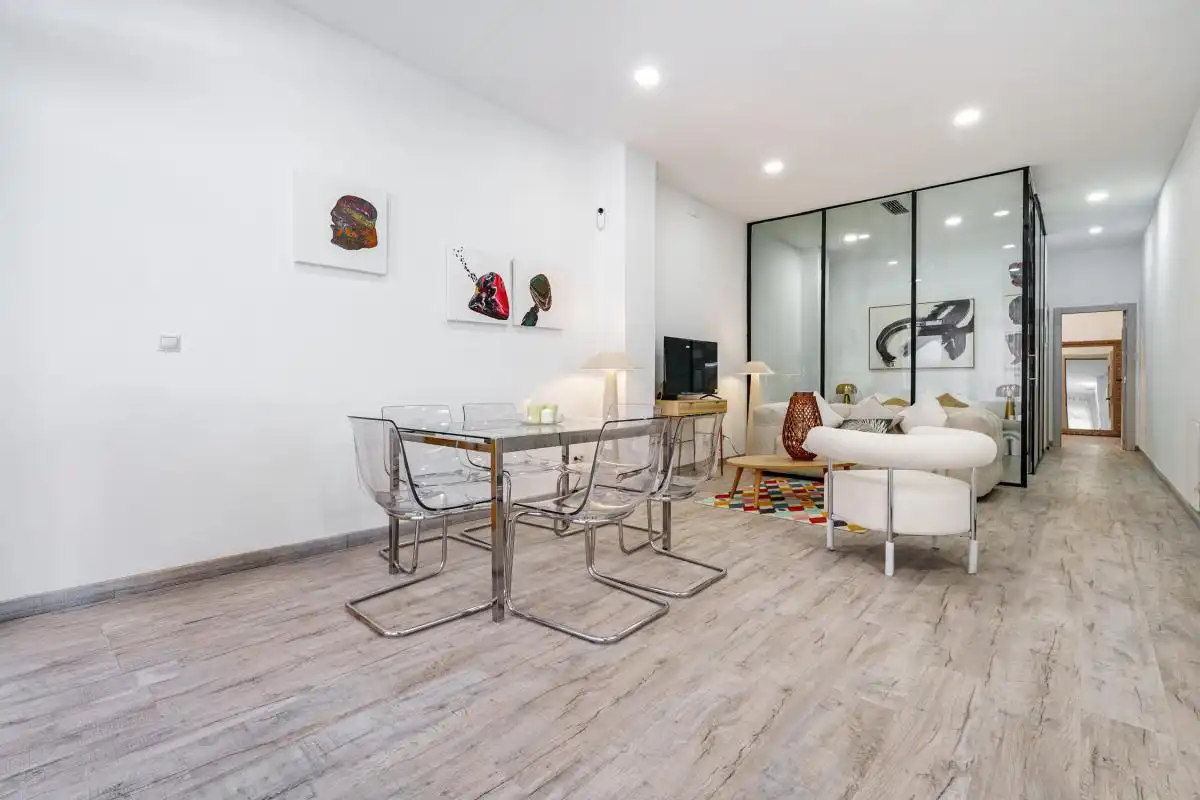 Sala d'estar de Loft en venda en Madrid amb Calefacció i Moblat