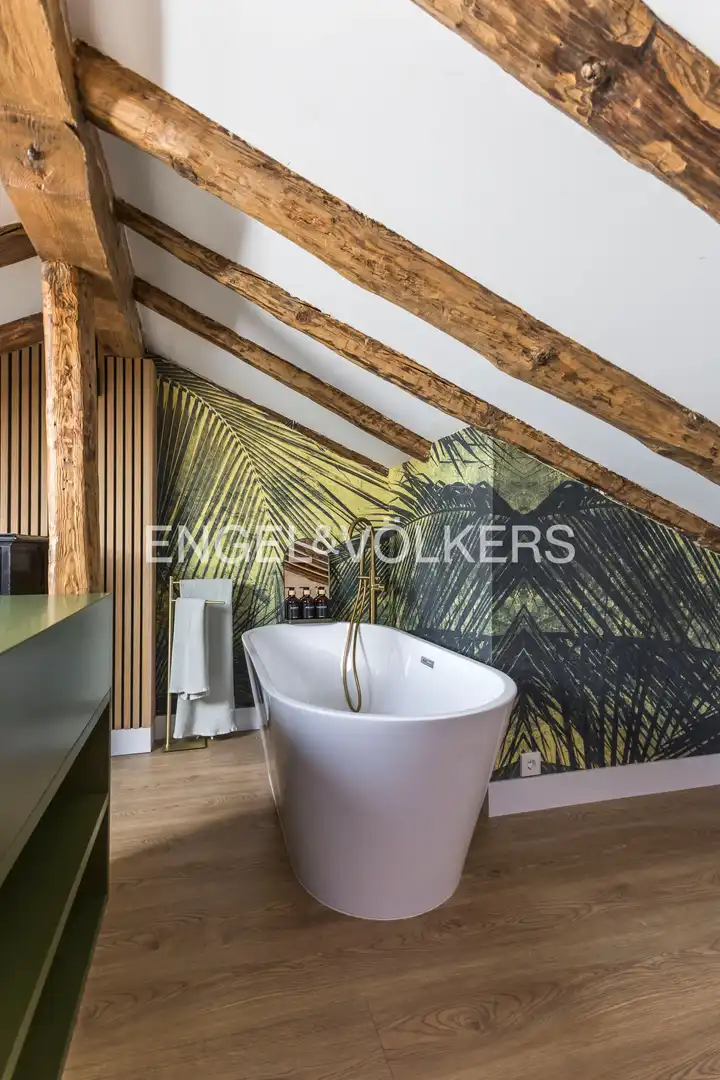 Badezimmer von Maisonette zur Miete in Madrid mit Klimaanlage und Heizung