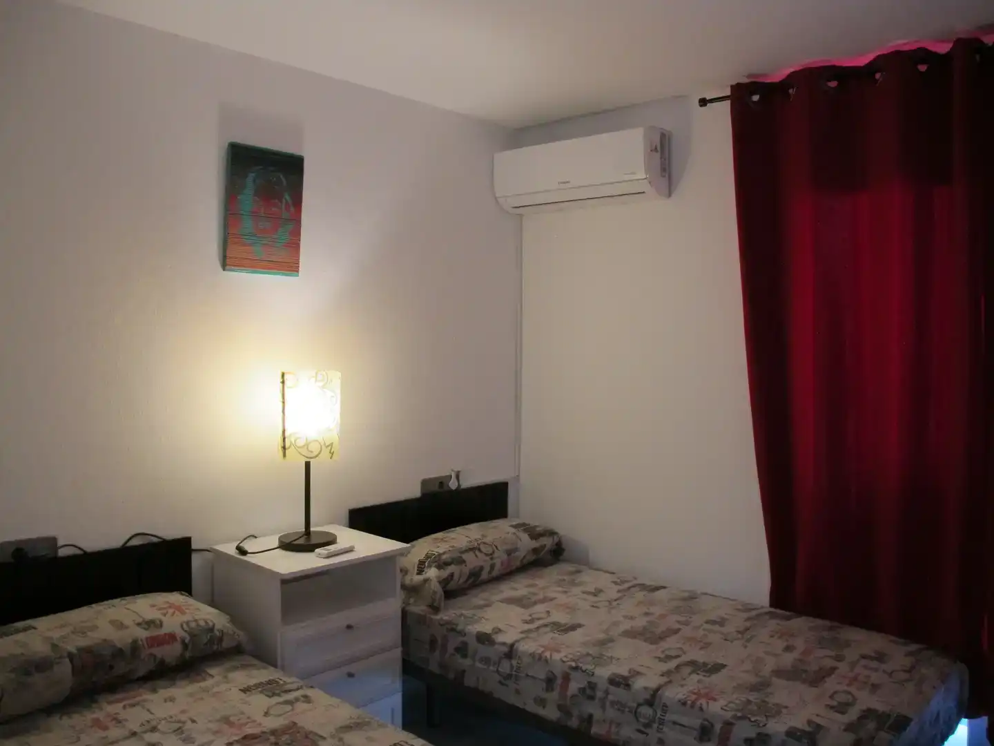 Schlafzimmer von Wohnung zur Miete in Sant Josep de sa Talaia mit Klimaanlage, Möbliert und Balkon