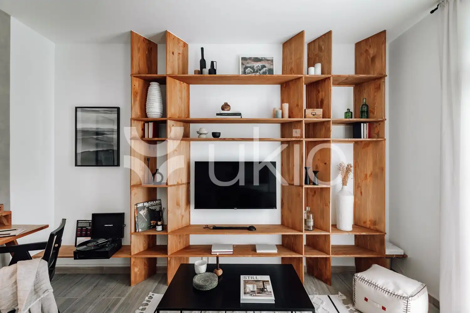 Sala d'estar de Apartament de lloguer en Barcelona amb Aire condicionat, Moblat i Forn