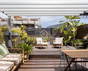 Terrace of Attic to rent in  Barcelona Capital  with Air Conditioner, Heating and Parquet flooring