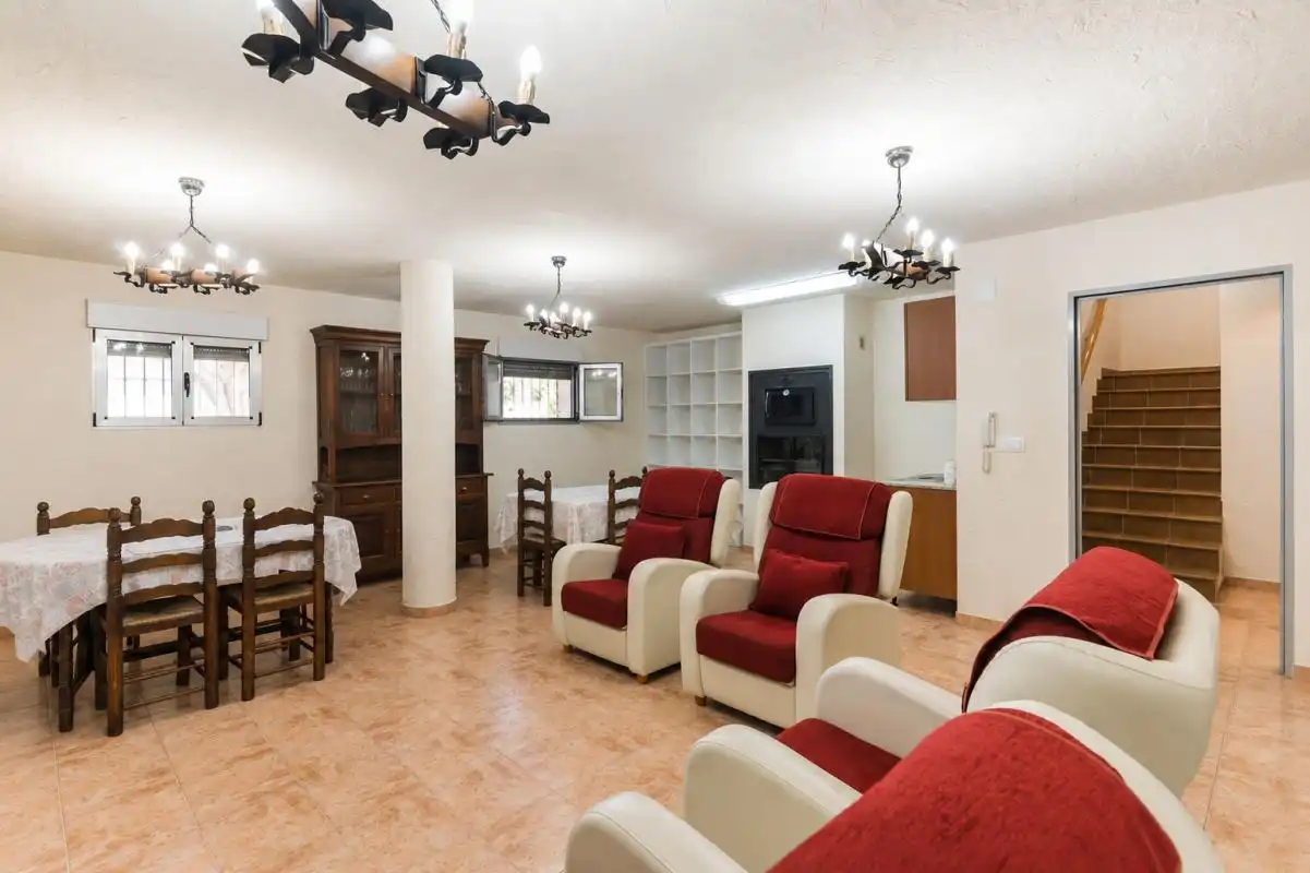Sala d'estar de Casa o xalet en venda en Murcia amb Aire condicionat, Calefacció i Jardí privat