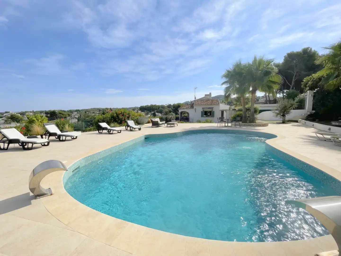 Piscina de Casa o chalet de alquiler en Jávea / Xàbia con Aire acondicionado, Calefacción y Jardín privado