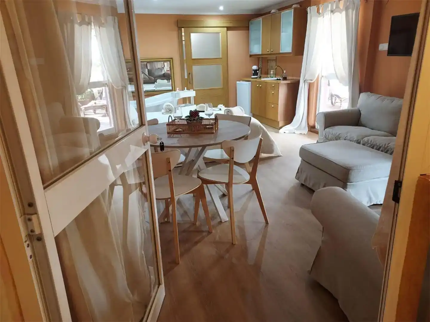 Esszimmer von Wohnung zur Miete in Écija mit Klimaanlage und Balkon