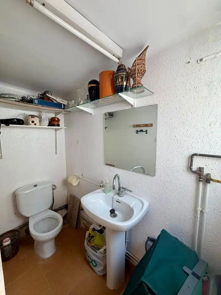 Bathroom of Flat for sale in Mataró  with Air Conditioner, Terrace and Furnished