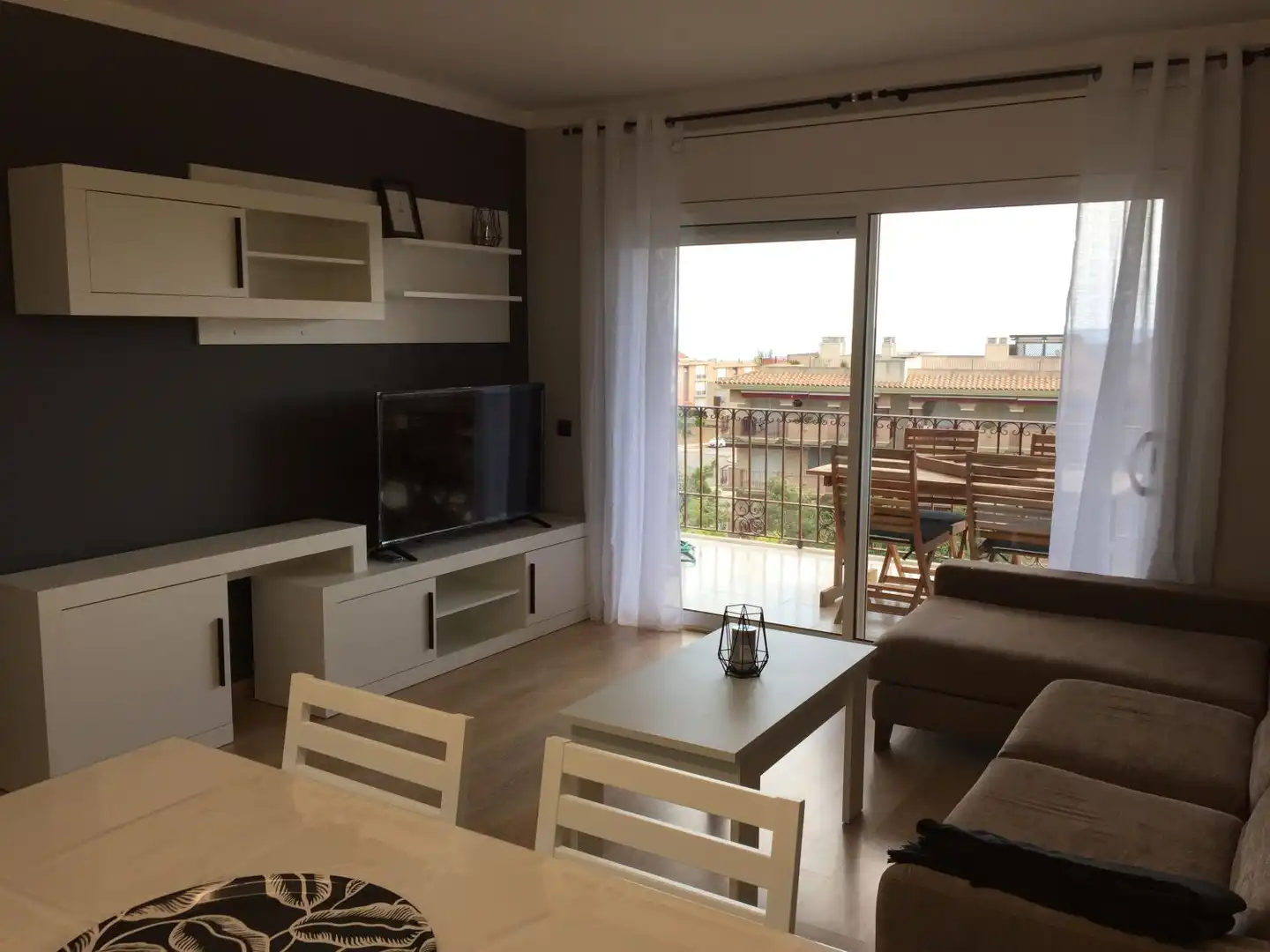 Sala de estar de Ático en venta en La Ràpita con Aire acondicionado, Calefacción y Parquet