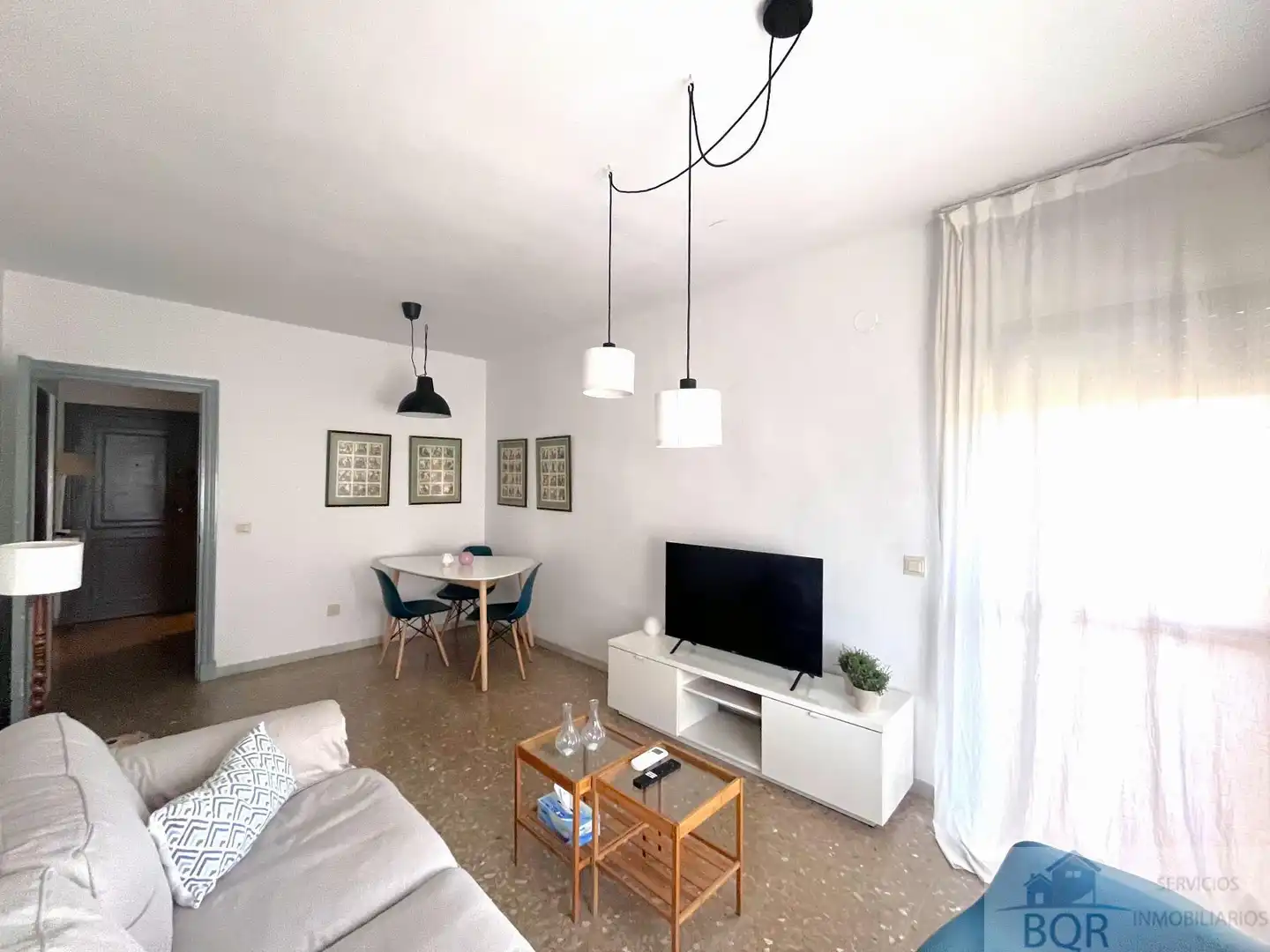 Sala de estar de Piso de alquiler en Jerez de la Frontera con Aire acondicionado, Terraza y Amueblado