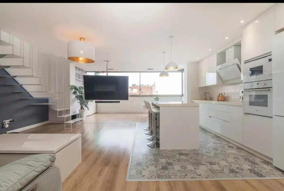 Kitchen of Attic for sale in Elche / Elx  with Air Conditioner, Private garden and Terrace