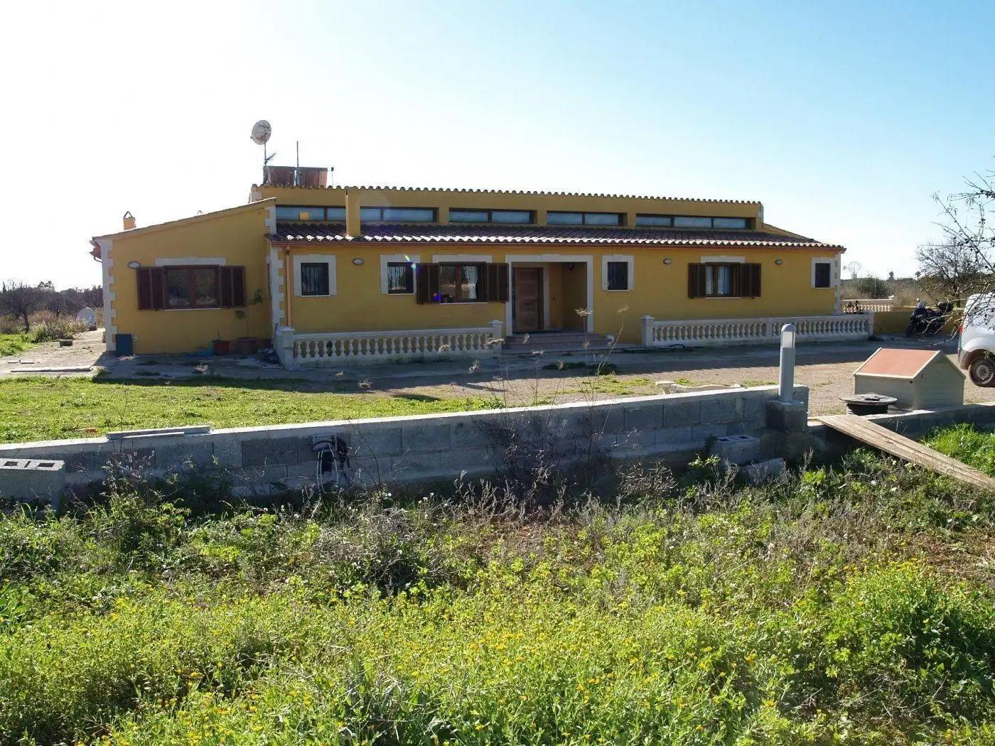 Vista exterior de Finca rústica en venta en  Palma de Mallorca con Aire acondicionado, Calefacción y Jardín privado