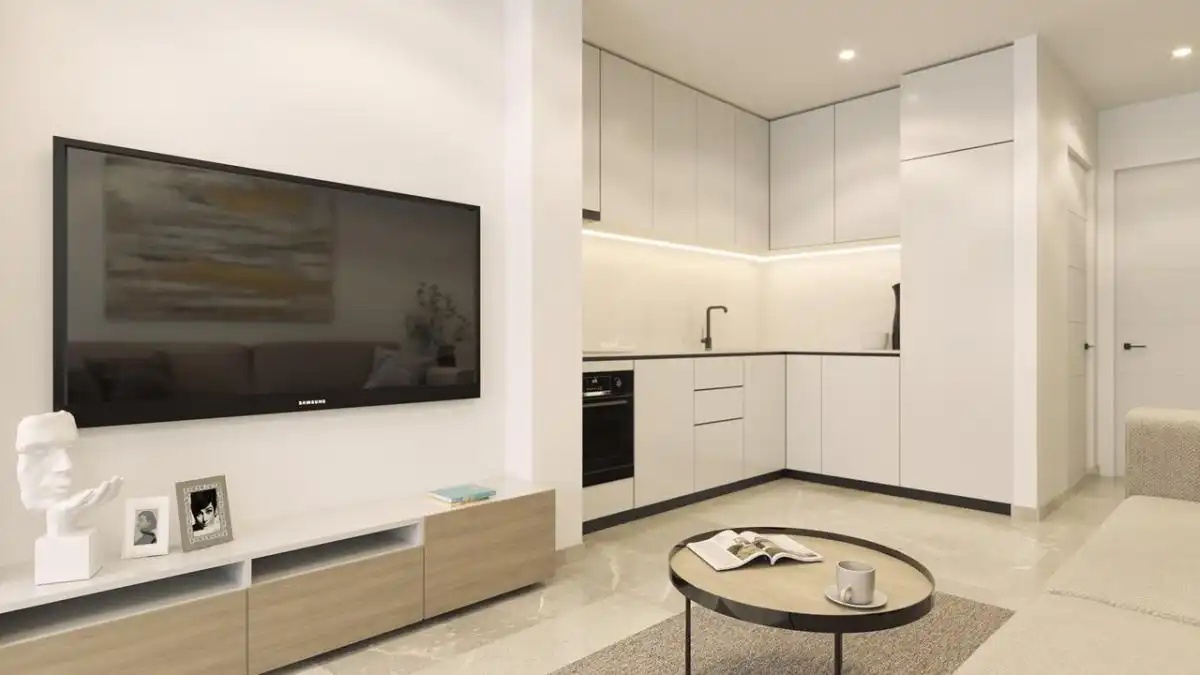 Sala de estar de Ático en venta en Torrevieja con Terraza, Piscina y Sauna