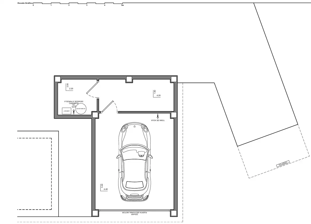 Parkplatz von Country house zum Verkauf in Benitachell / El Poble Nou de Benitatxell mit Klimaanlage, Heizung und Abstellraum